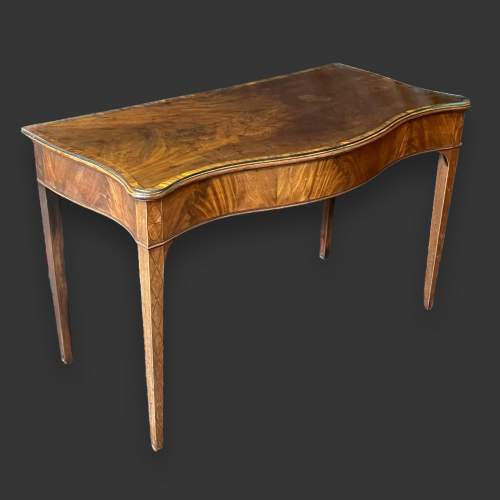 George III Mahogany Serpentine Serving Table image-1