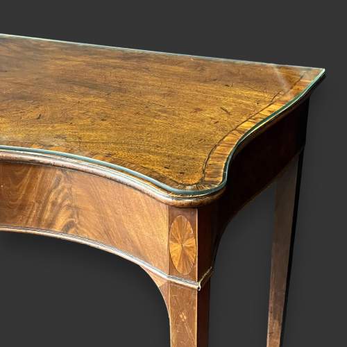 George III Mahogany Serpentine Serving Table image-3