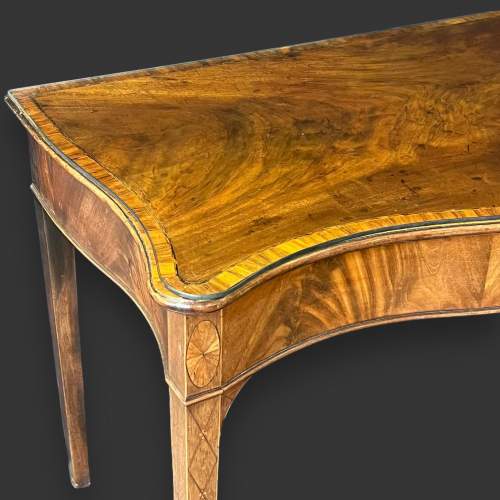 George III Mahogany Serpentine Serving Table image-4