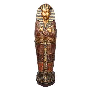 A Large Full Size Egyptian Male Sarcophagus Cabinet