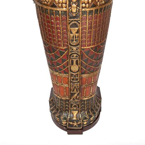 A Large Full Size Egyptian Male Sarcophagus Cabinet image-6