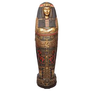 A Large Full Size Egyptian Female Sarcophagus Cabinet