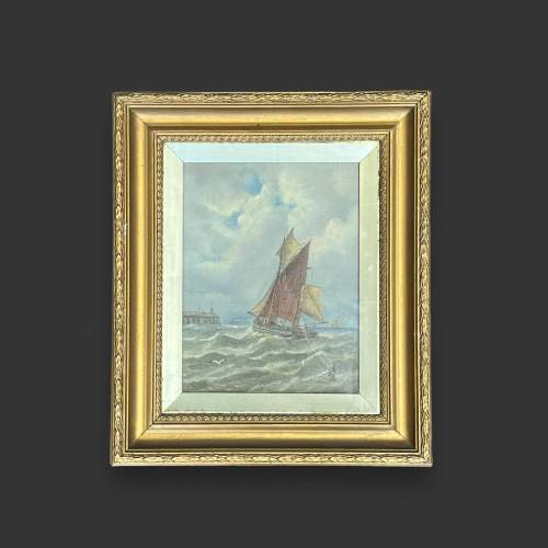 Pair of Signed Maritime Oil Paintings image-2