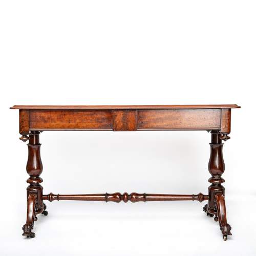 Antique William IV Period Mahogany Library Table image-2