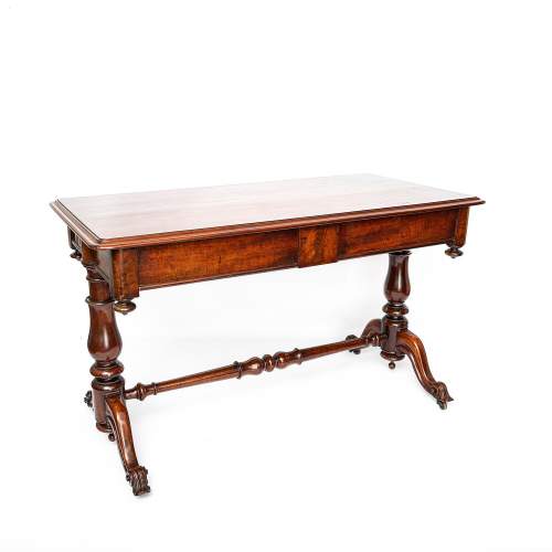 Antique William IV Period Mahogany Library Table image-3