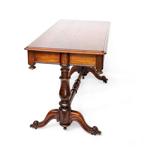 Antique William IV Period Mahogany Library Table image-5