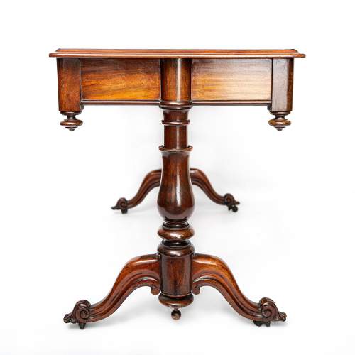 Antique William IV Period Mahogany Library Table image-6