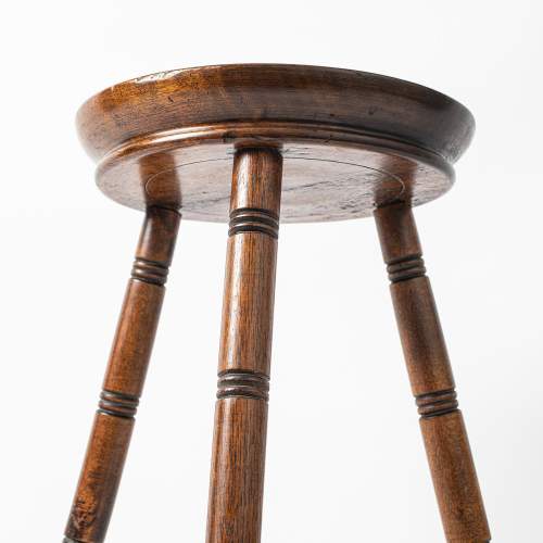 An Edwardian Period Carved Wood Stool image-2