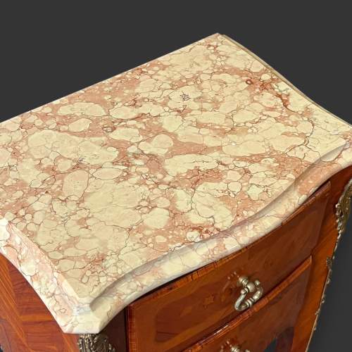 Pair of French Marble Topped Bedside Cabinets image-4