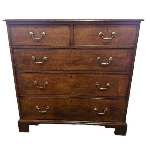 Georgian Oak Chest of Drawers image-1