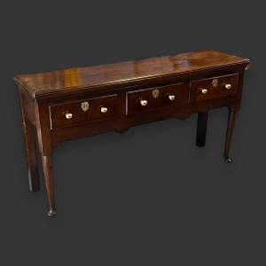 18th Century Solid Oak Dresser Base