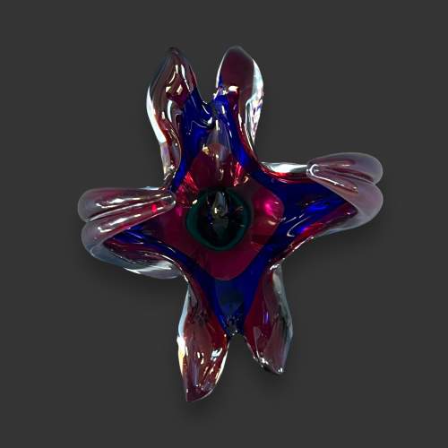 Italian Murano Glass Bowl by Fulvio Bianconi image-2