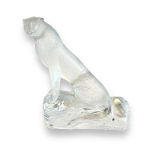 Lalique Glass Tancrede Cheetah Sculpture