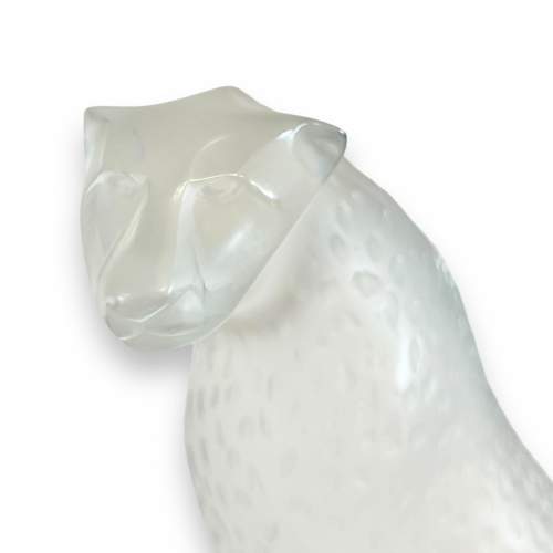 Lalique Glass Tancrede Cheetah Sculpture image-2