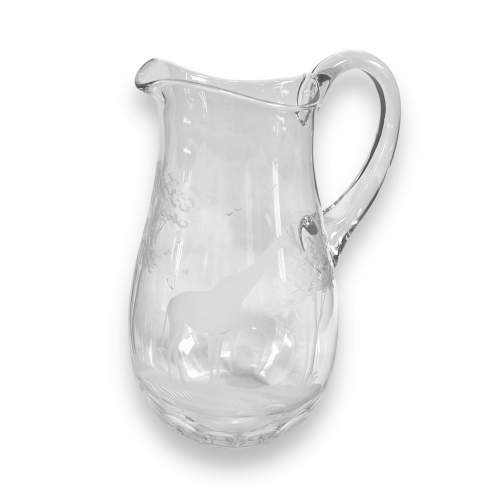 Rowland Ward for Moser Etched Glass Jug image-1