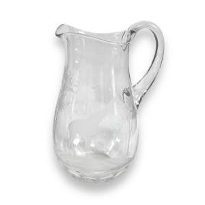 Rowland Ward for Moser Etched Glass Jug