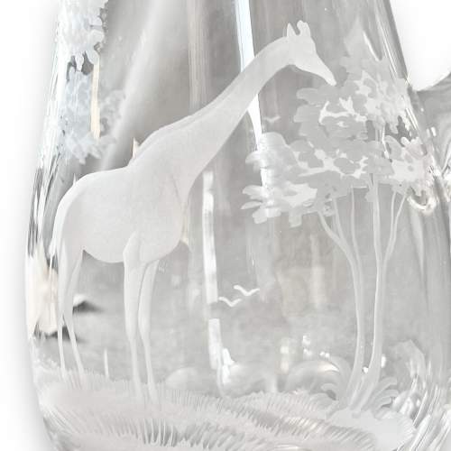 Rowland Ward for Moser Etched Glass Jug image-2