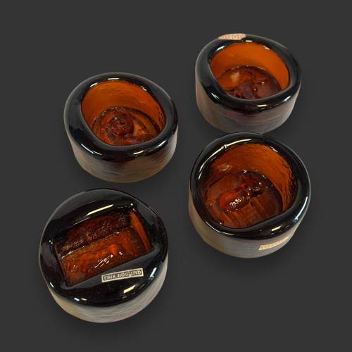 Erik Hoglund for Boda Amber Glass Dishes - Boxed image-3