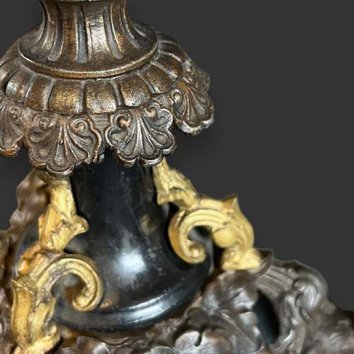 Late 19th Century Pair of Putti Decor Candlesticks image-6