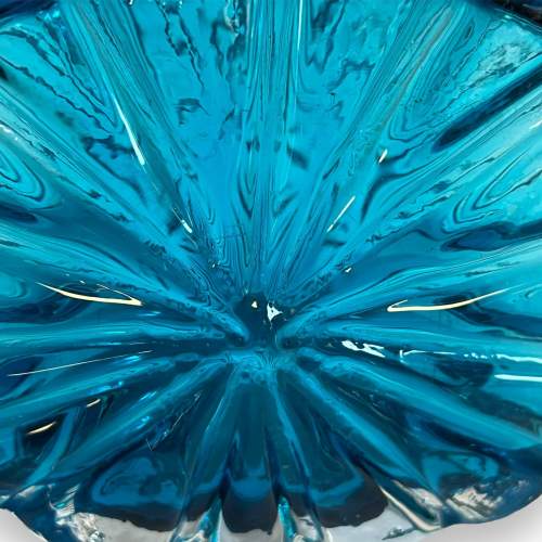 Whitefriars Glass Kingfisher Sunburst Vase image-3