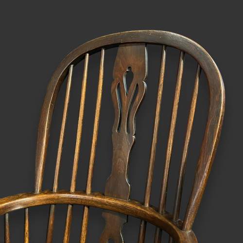 Victorian Ash and Elm Windsor Chair image-2