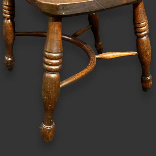 Victorian Ash and Elm Windsor Chair image-4