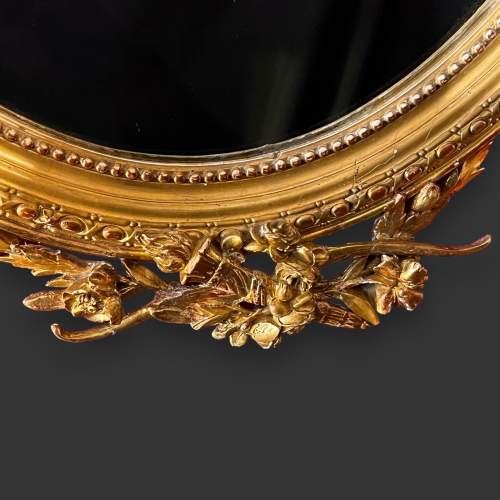 Pair of Georgian Oval Wall Mirrors image-5