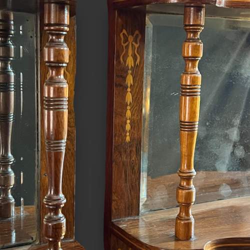 Pair of Edwardian Rosewood Mirror Back Shelves image-2