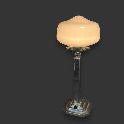 Art Deco Chrome Table Lamp image-1