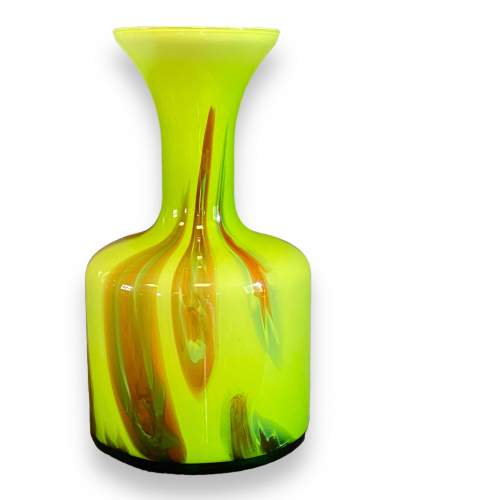 Italian 1970s Opaline Glass Vase image-1