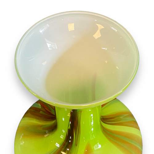 Italian 1970s Opaline Glass Vase image-3