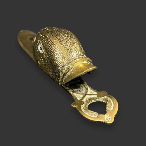 19th Century Brass Duck Head Clip image-3