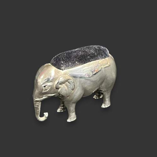 Large Silver Elephant Pin Cushion image-2