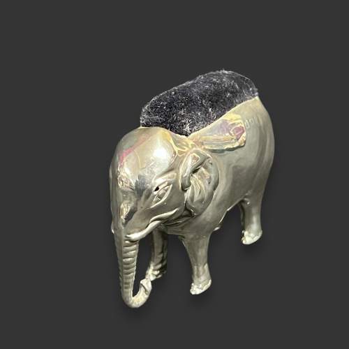 Large Silver Elephant Pin Cushion image-3