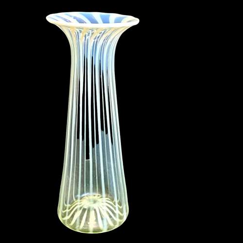 Late Victorian Vaseline Uranium Glass Vase image-1