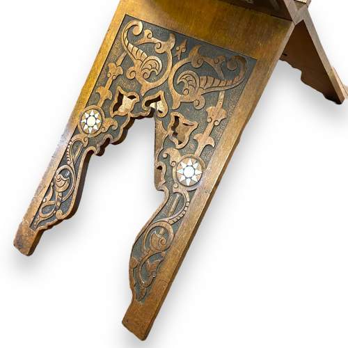 Decorative 19th Century Folding Quran Stand image-6