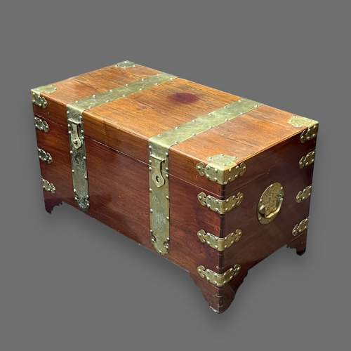 19th Century Oriental Camphor Wood Chest image-1