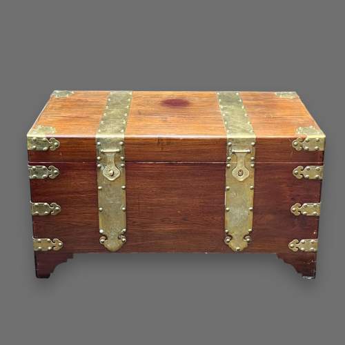 19th Century Oriental Camphor Wood Chest image-2