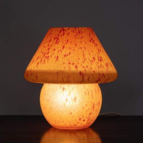 A French Handblown Glass Mushroom Lamp by Vianne image-2