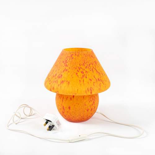 A French Handblown Glass Mushroom Lamp by Vianne image-3