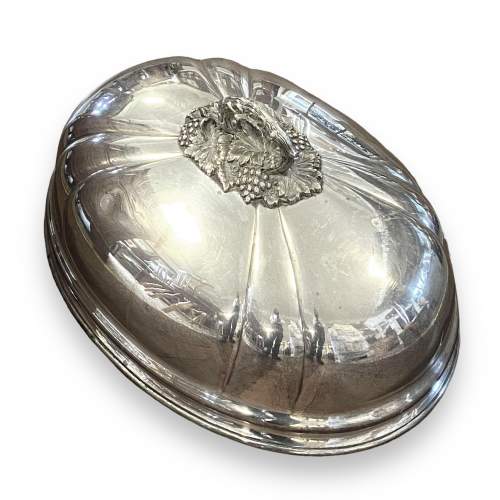 Large Silver Plated Meat Dome image-1