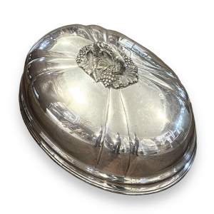 Large Silver Plated Meat Dome