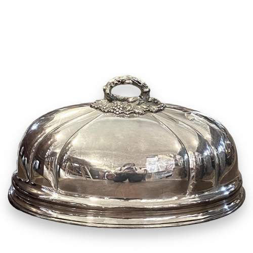 Large Silver Plated Meat Dome image-3