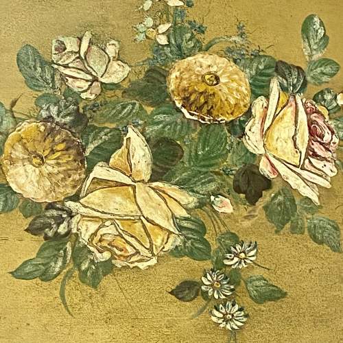 Beautiful 1920s Bronze Painted Floral Panel image-2