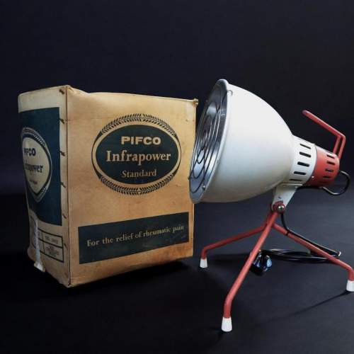 Mid Century 1960s Pifco Infrapower Converted Table Lamp image-5