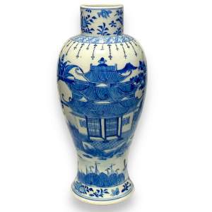 Chinese Export Porcelain Blue & White Vase