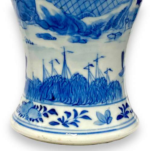 Chinese Export Porcelain Blue & White Vase image-6