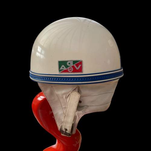 1960a Italian Moto AGV Casque Moto Helmet image-1