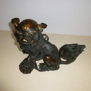 A Fabulous Bronze Chinese Dog of Foo