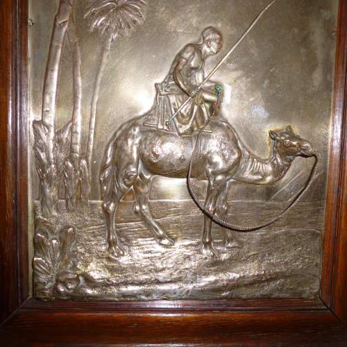 A WMF Metal Plaque with Camel and Rider image-2